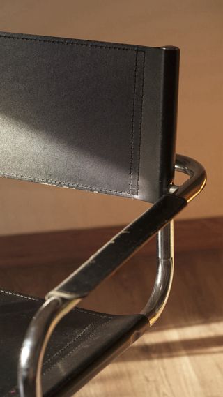 Silla Diseño Mart Stam Negra/Plata