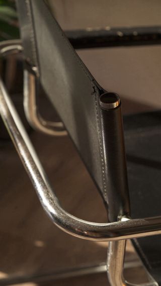 Silla Diseño Mart Stam Negra/Plata