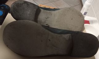 Mocassini  Pelle Nera Borchie Tg 38