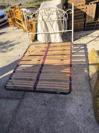 Somier 150cm Metal y Madera