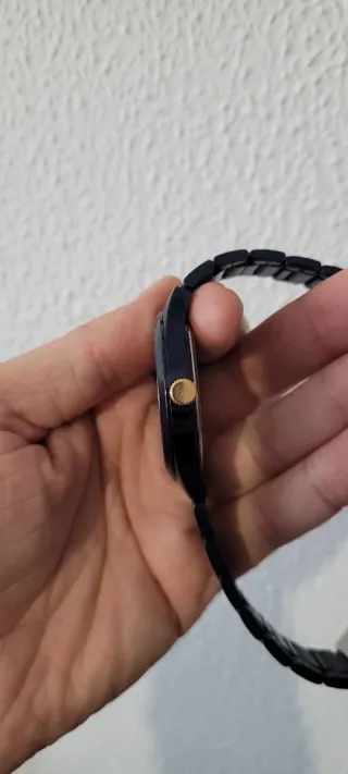 Reloj Lotus Azul y Dorado