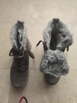 Botas de invierno Legero grises con pelo