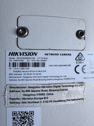 Cámara Hikvision Blanca DS-2CD3656G2-IZS