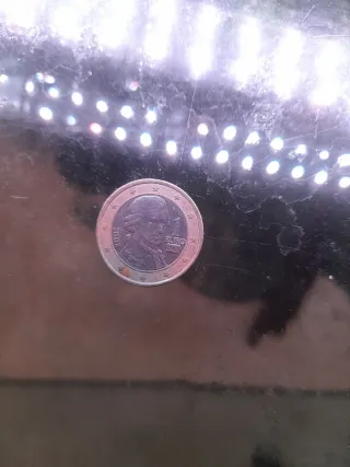 Moneda 1€ Mozart Austria 2008