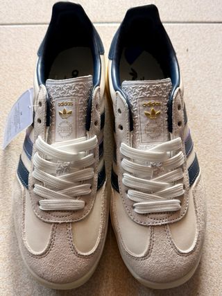 Adidas Gazelle Beige/Azul