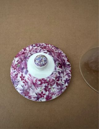 Caneca de vidro com tampa e funil