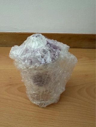 Caneca de vidro com tampa e funil