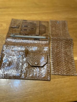 Nuovo Portafoglio vera pelle serpente