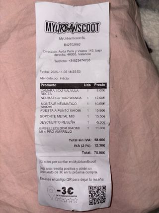 Patinete Eléctrico Xiaomi M365 Pro Negro