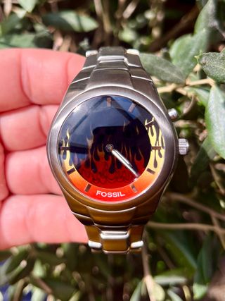 Fossil Big Tic JR-8115 Flame Dial | rare 00s reloj