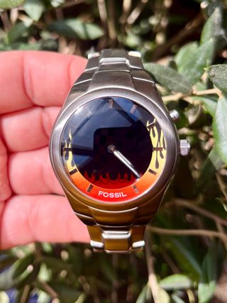 Fossil Big Tic JR-8115 Flame Dial | rare 00s reloj