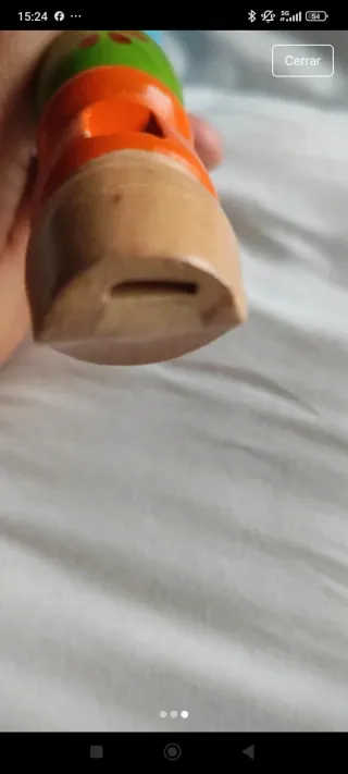 Flauta de madera artesanal nueva