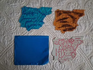 3 Mapas de España de Plástico