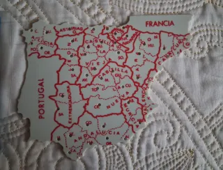 3 Mapas de España de Plástico