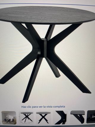 Mesa comedor redonda madera 105cm