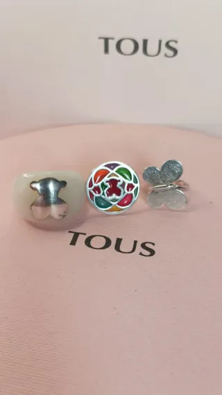 Lote 3 Anillos Tous de plata