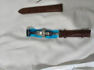 Correa de reloj 18mm Marrón con cierre mariposa.