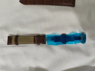 Correa de reloj 18mm Marrón con cierre mariposa.