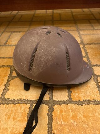 Casco de equitación negro