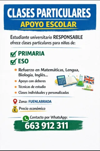 Clases particulares ESO y primaria