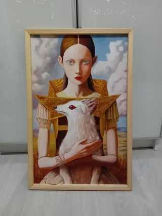 Dipinto olio su tela applicata su tavola 60x40 202