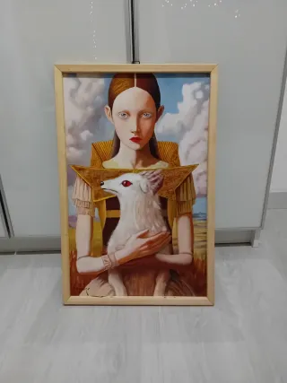 Dipinto olio su tela applicata su tavola 60x40 202