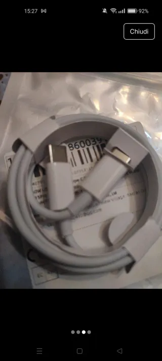 Cavo USB-C Samsung Xiaomi Oppo