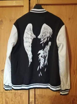 Giubbino ragazzo nero e bianco