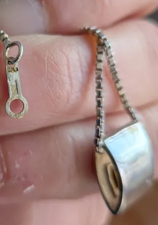 Colgante Plata con Piedra Azul