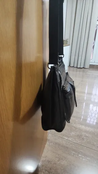 Bolso Piel Mandarina Duck Marrón Nuevo