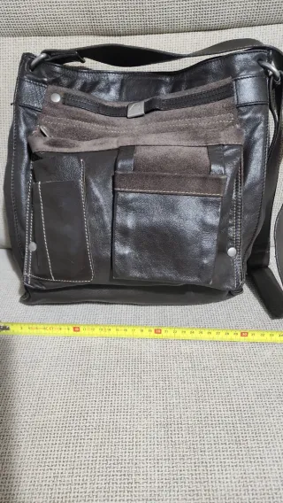 Bolso Piel Mandarina Duck Marrón Nuevo