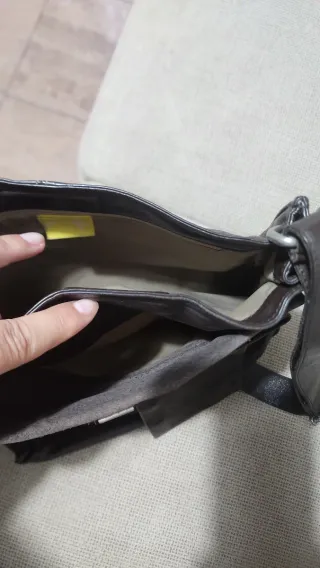 Bolso Piel Mandarina Duck Marrón Nuevo