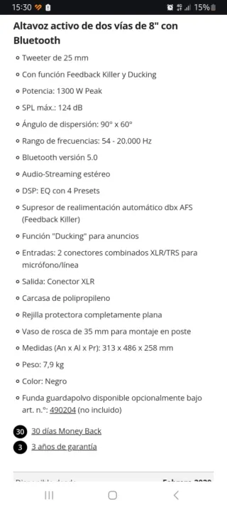 Altavoces JBL IRL 108 BT