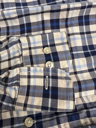 Camisa Barbour cuadros azul y blanco Talla M