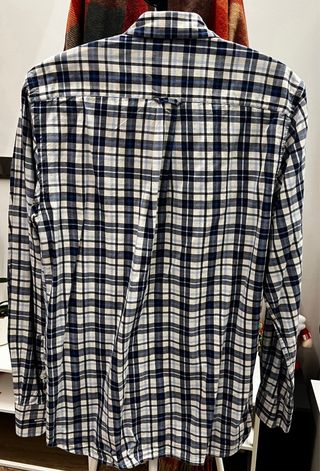 Camisa Barbour cuadros azul y blanco Talla M