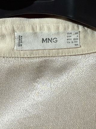 Camisa Mango Viscosa Marfil