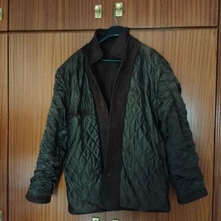 Chaquetón de cuero marrón Talla XL