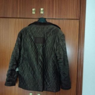 Chaquetón de cuero marrón Talla XL