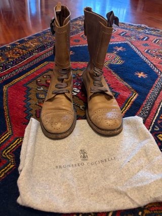 Stivaletti Brunello Cucinelli Pelle Marrone