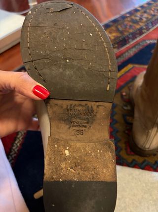 Stivaletti Brunello Cucinelli Pelle Marrone