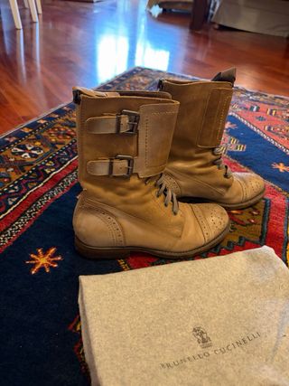 Stivaletti Brunello Cucinelli Pelle Marrone