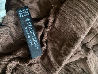 Falda larga marrón Stradivarius Talla XS