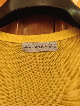 Chaqueta Zara Amarilla Talla M