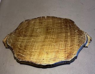 Vassoio vintage in legno decorato