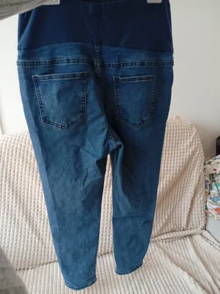 Pantalón premamá vaquero azul Talla m