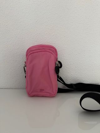 Bolso Parfois rosa porta móvil