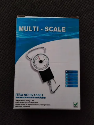 Balanza de equipaje con cinta métrica