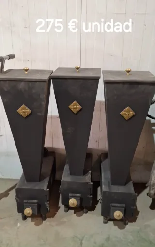 Estufas de pellets metálicas (3 unidades)