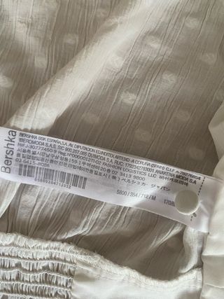 Blusa Bershka Blanca Talla M