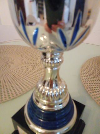 Coppa premiazioni blu argento